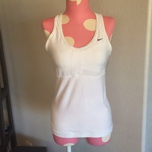 Nike White Workout Racerback